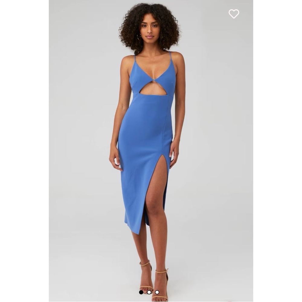 Bec + Bridge Josette Cutout Midi Dress in French Blue - 4 - REVOLVE